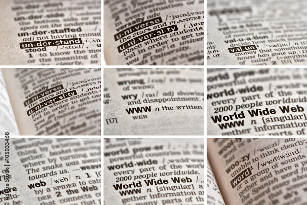 Obraz premium Education Learning Words Set (8 of 8)