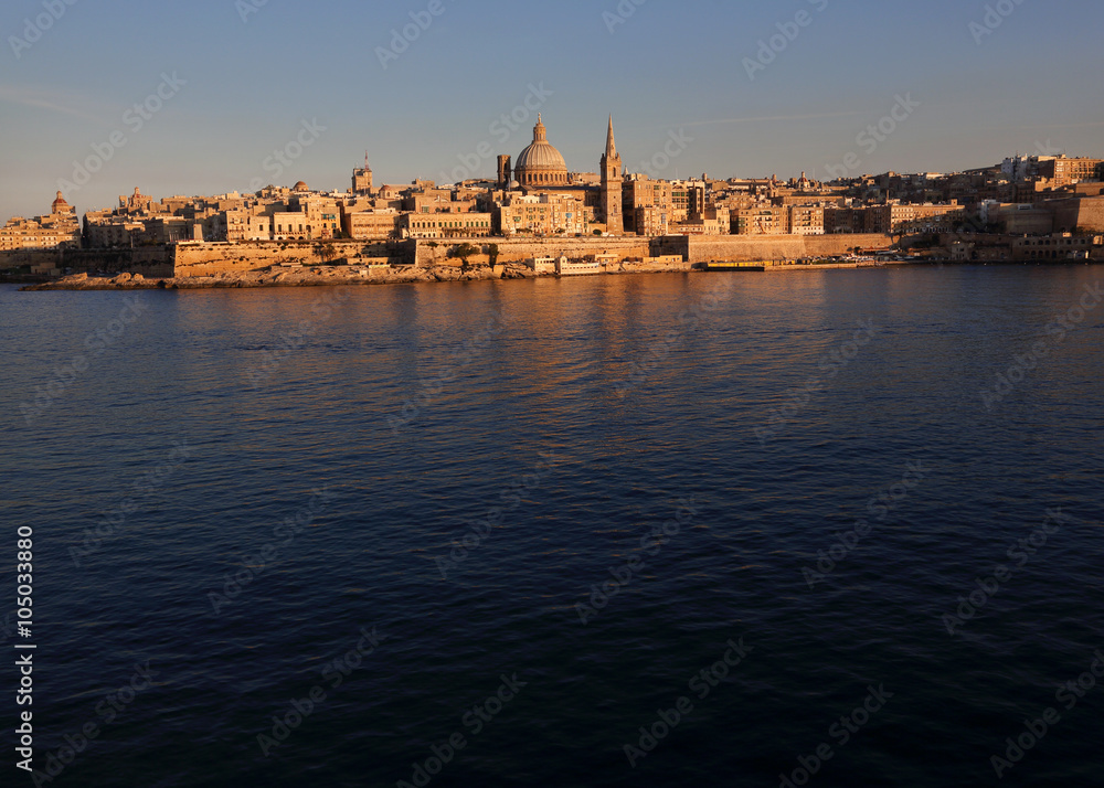 HARBOUR SKYLINE,VALLETTA,MALTA