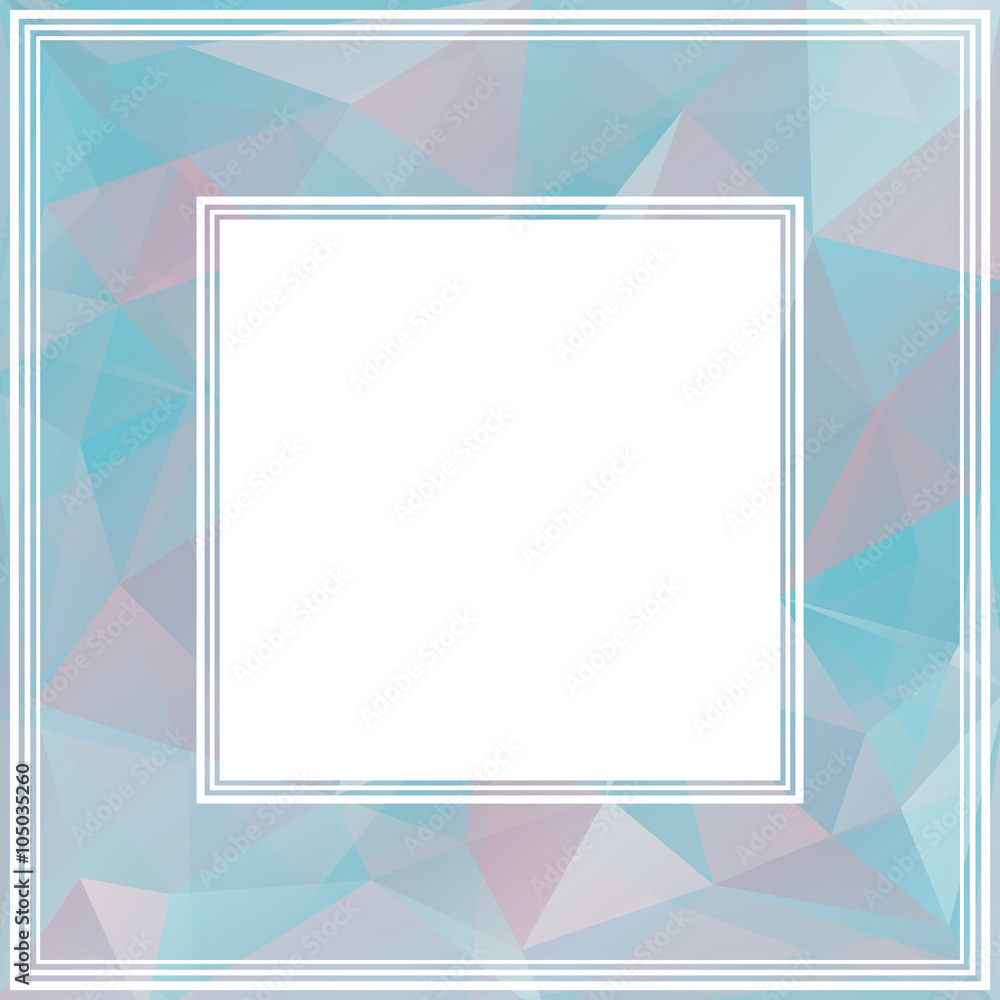blue polygonal border blue polygonal border