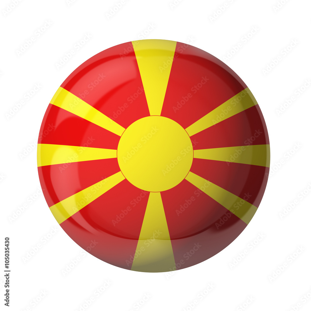 Obraz premium Macedonia flag, glassy ball