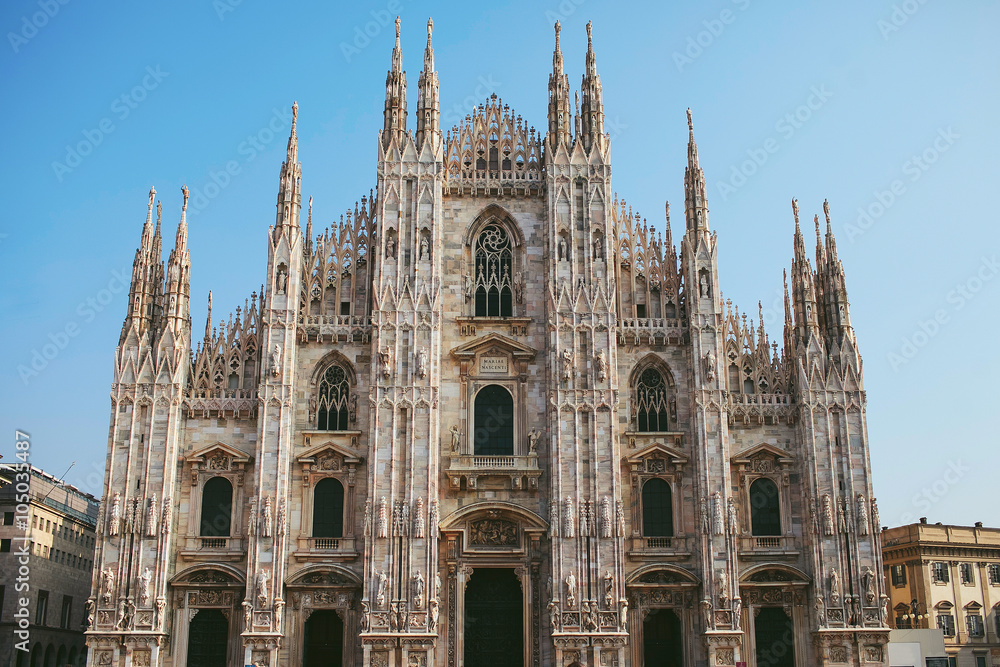 view of the Duomo in Milan