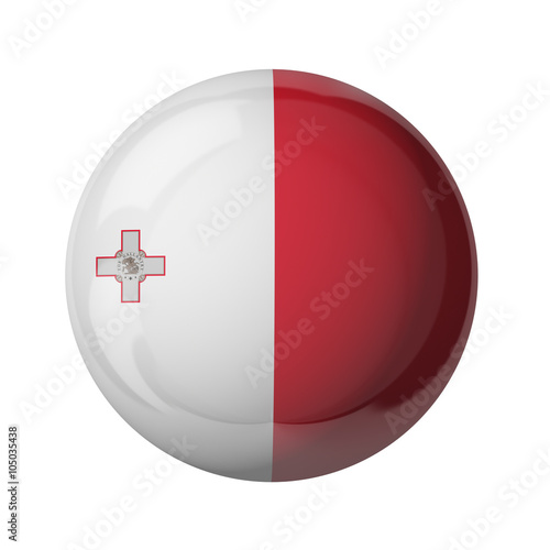 Free Download Malta flag, glassy ball - GFXLoad