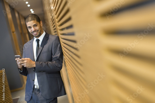 Handsome young black man wi...