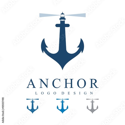 Lighthouse on The Anchor Logo Design