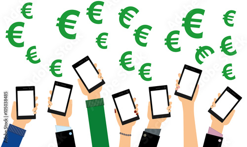 Mobile phone with money