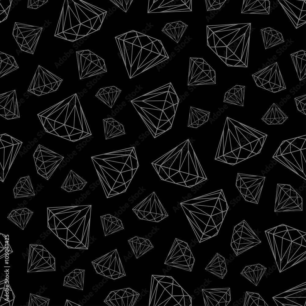 Fototapeta premium black pattern with diamonds