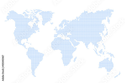 Abstract illustration of world map