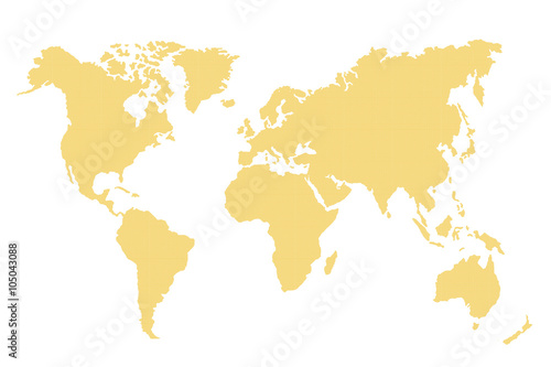 Abstract illustration of world map
