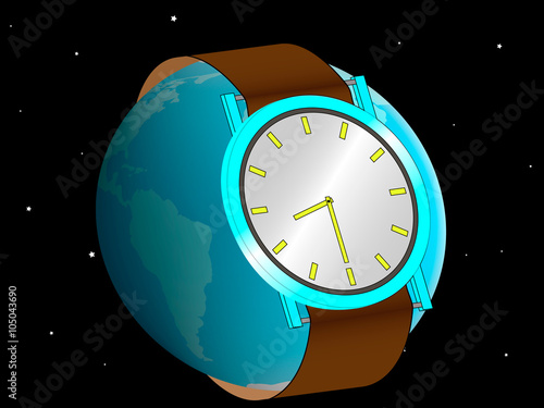 illustration of earth hour