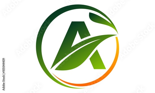 Letter A Leaf 