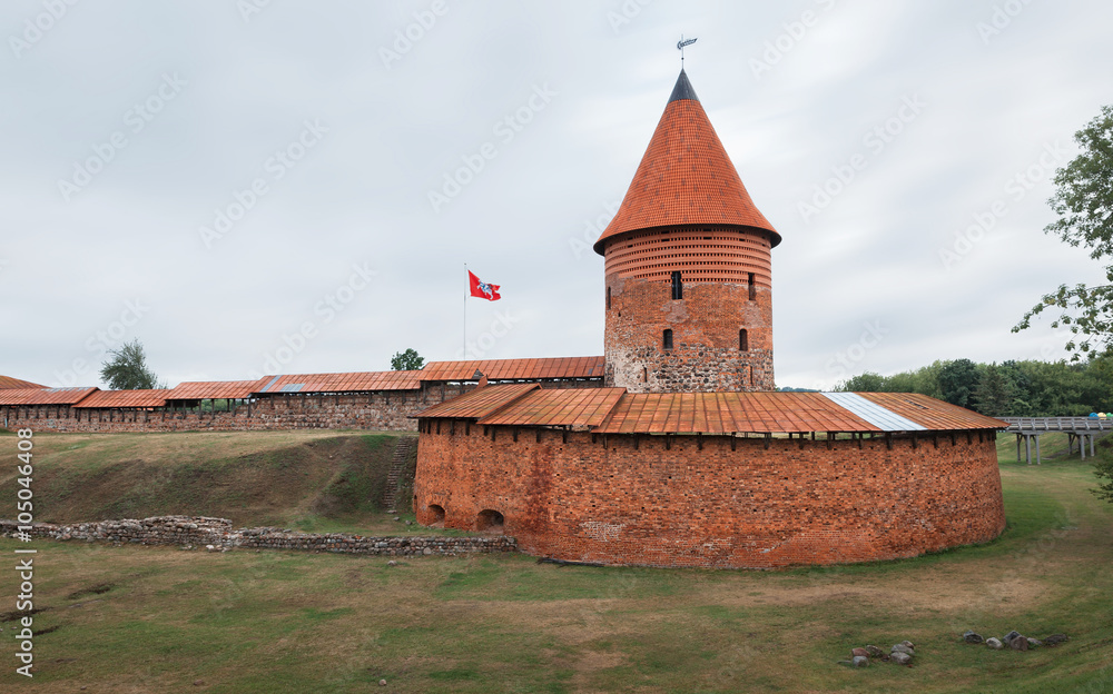 Old medieval castle in Kaunas