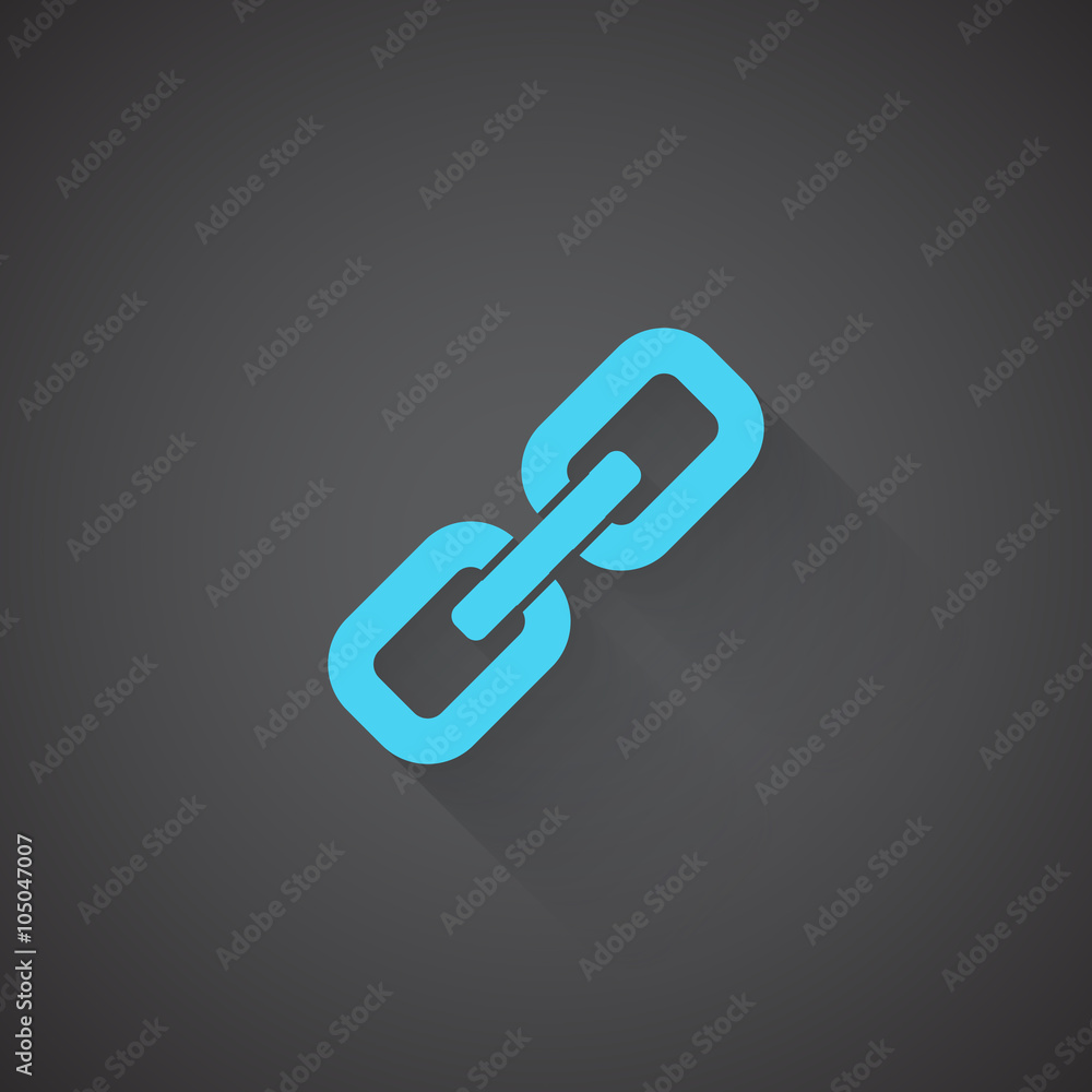 Flat Links web app icon on dark background Flat Links web app icon on dark background