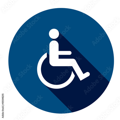DISABLED ACCESS Vector Flat Style Web Icon