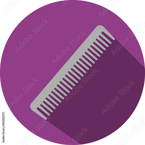Flat Icon Hair Brush Purple