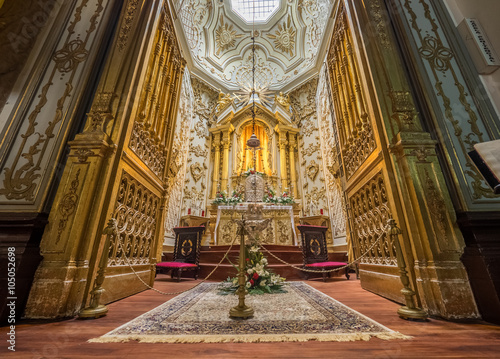 Stunning altar in the San Sebastian church
