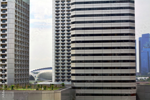 Skyscraper windows at Singapore