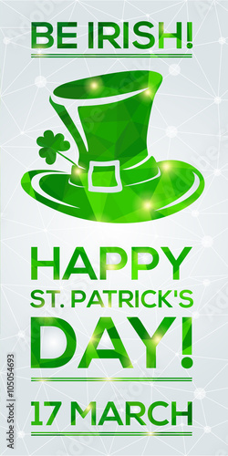 Happy St. Patrick's Day Greeting card.