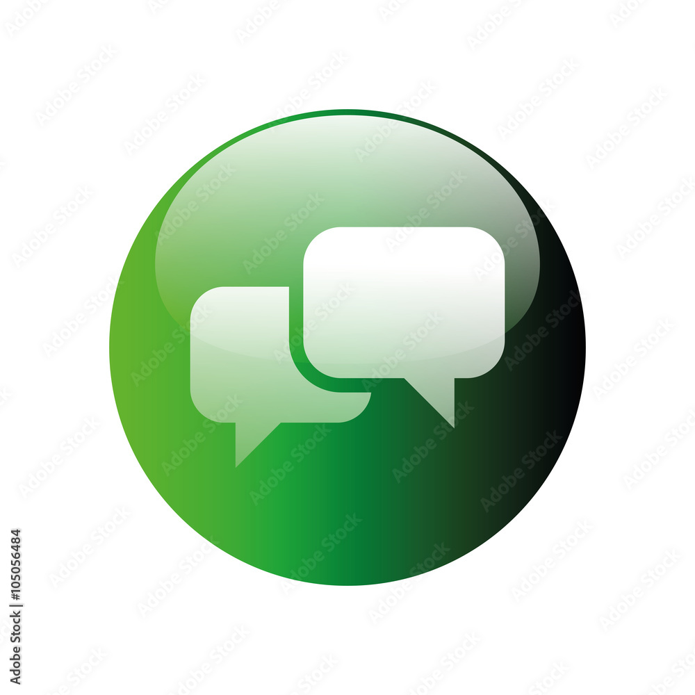 Sprechblasen Button Sprechblasen Button