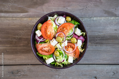 Healthy greek salad