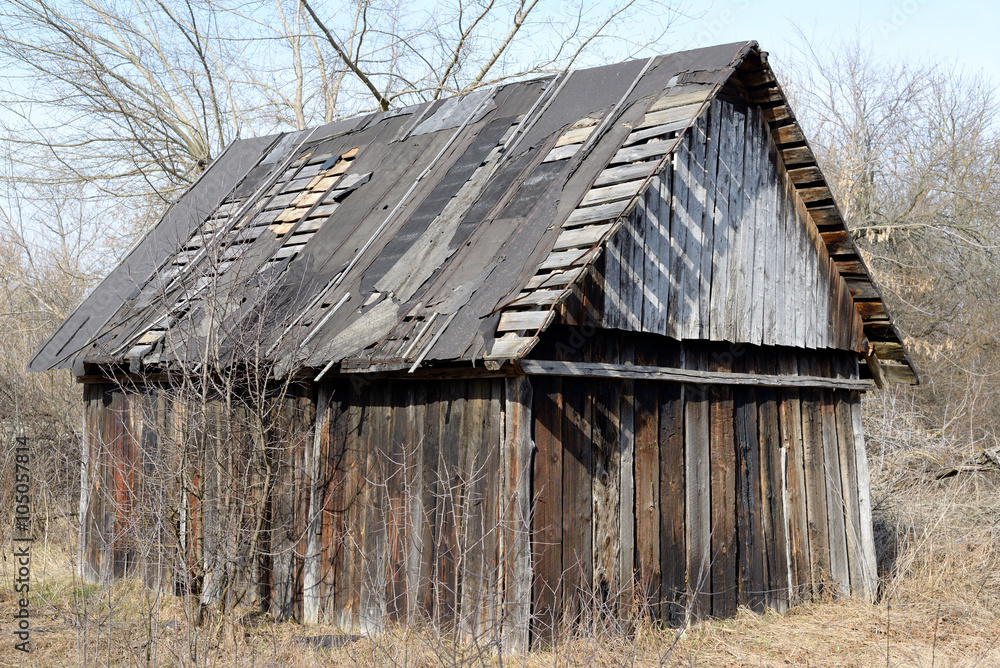 Old wooden barn