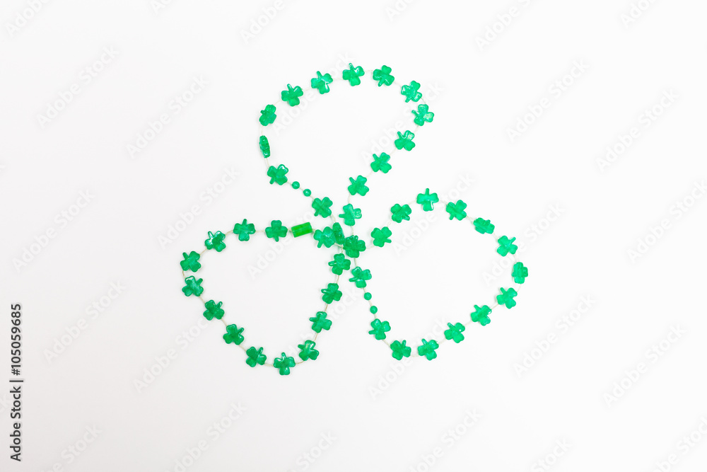 Shamrock necklace in the shape of a shamrock Shamrock necklace in the shape of a shamrock