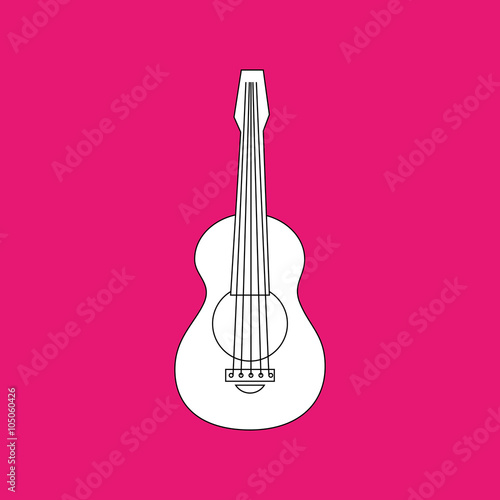 guitar isolated design 