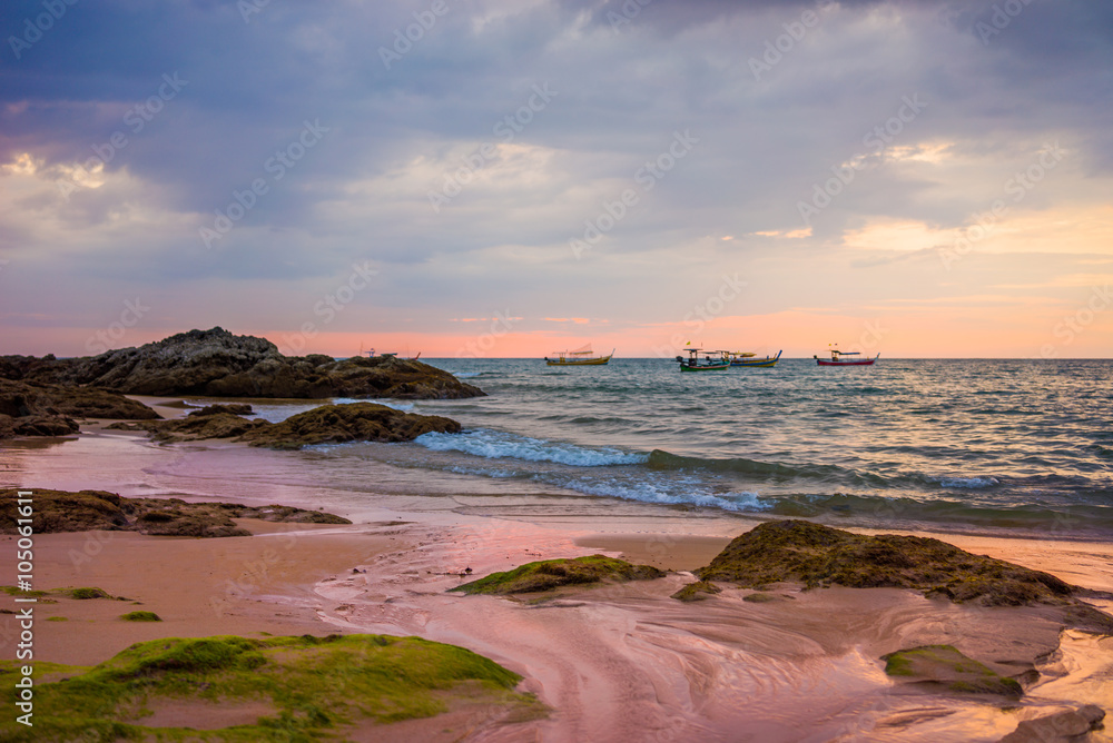 Obraz premium Sunset on Khao Lak beach