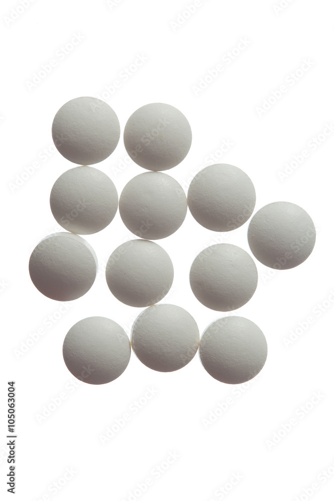 pills isolated on white background pills isolated on white background