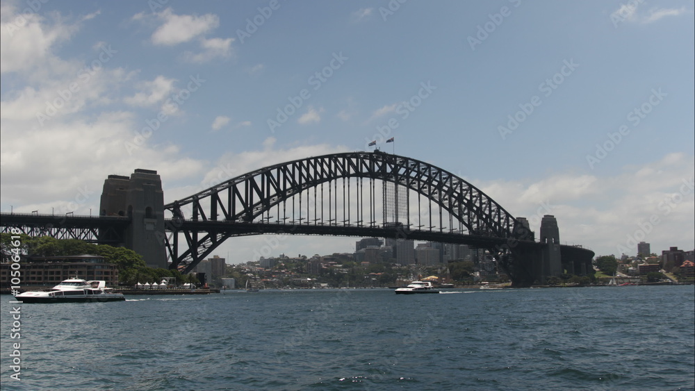 A time-lapse of the Sydney Harbor Bridge, Australia A time-lapse of the Sydney Harbor Bridge, Australia