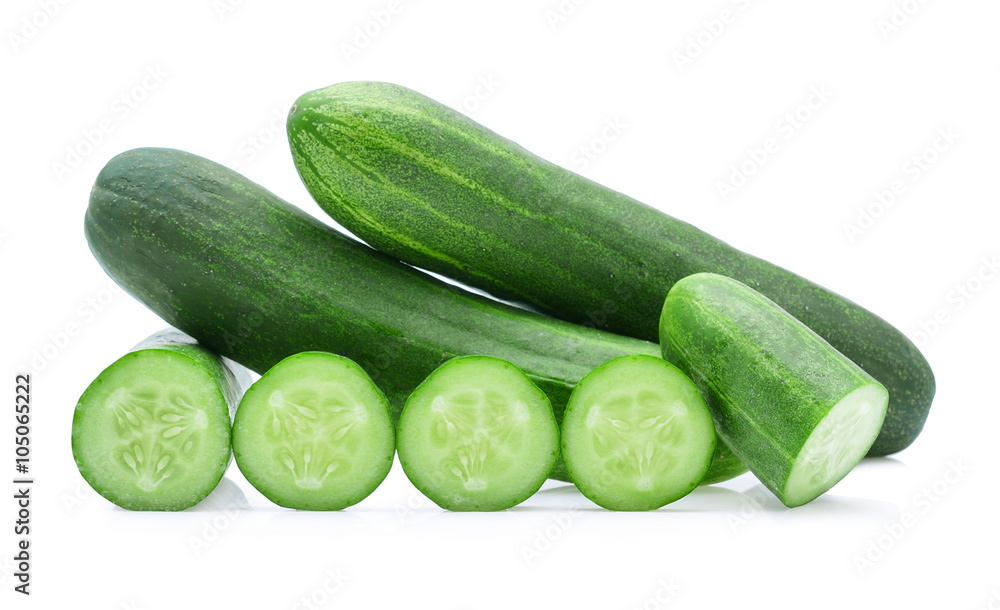 cucumber isolated on white cucumber isolated on white