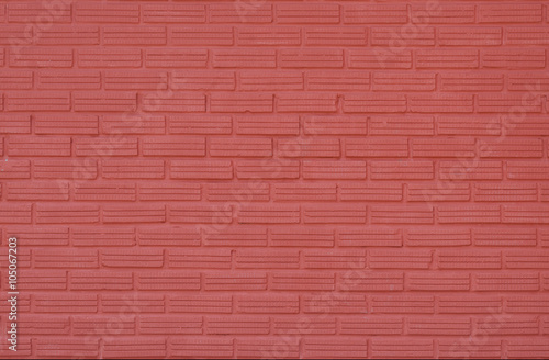 Red Brick wall for texture background