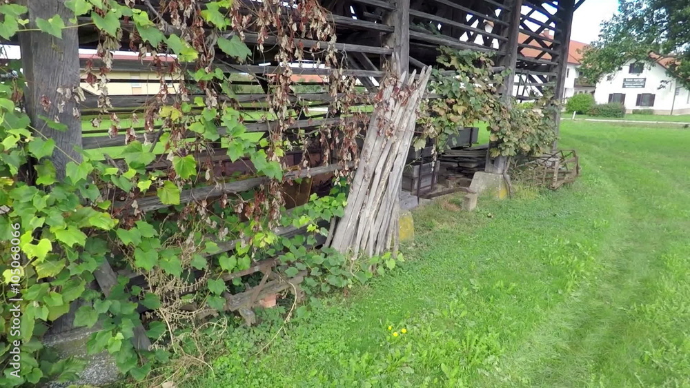 Hayrack laying in a small village Hayrack laying in a small village