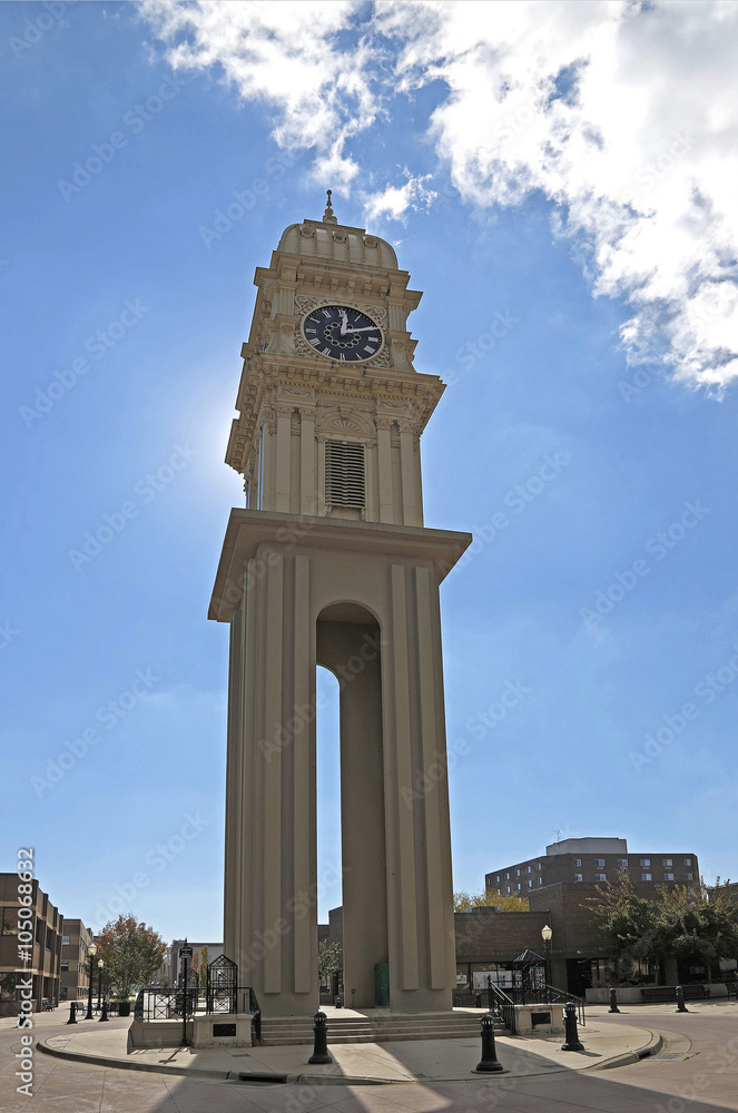 Fototapeta premium Clock tower Dubuque Iowa