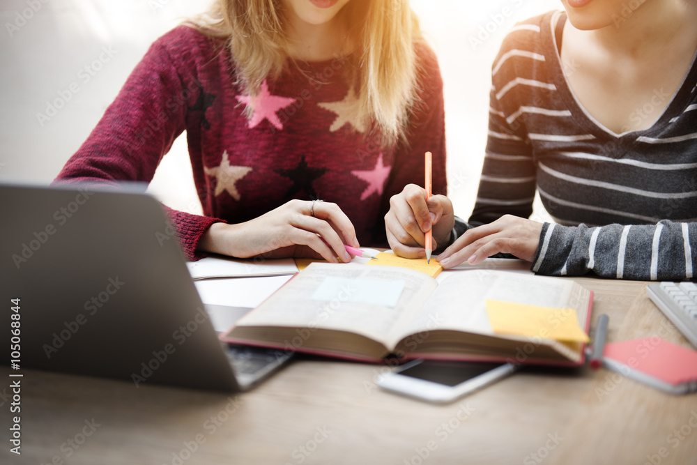 Friends Together Ideas Sharing Homework Talking Concept Friends Together Ideas Sharing Homework Talking Concept