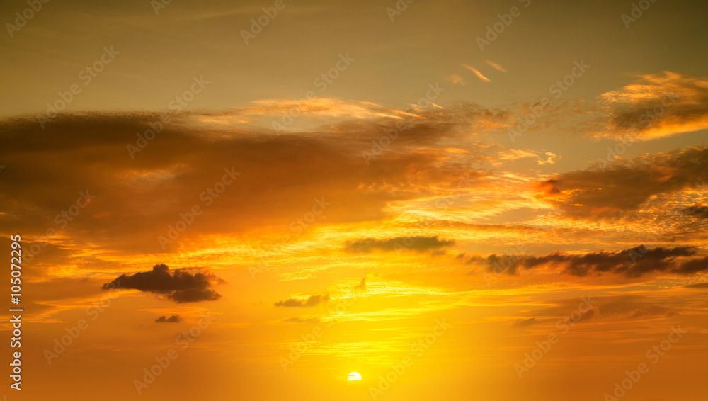 Obraz premium zachód słońca niebo