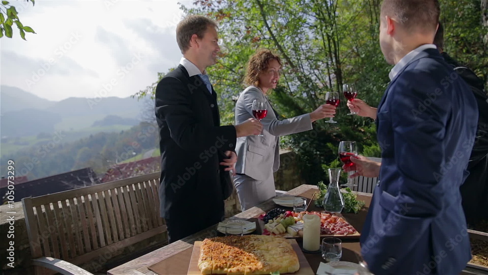 Toast to good business future Toast to good business future
