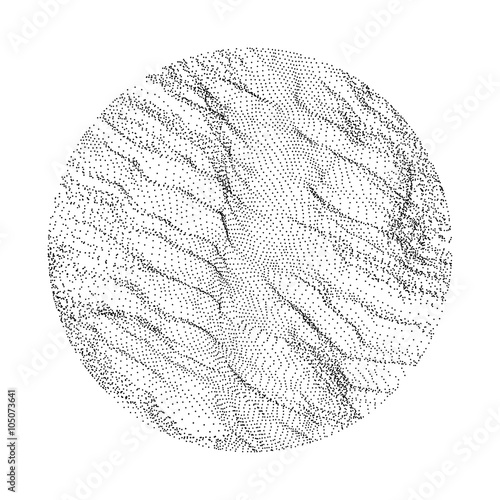 Grid Background. 3d Abstract Vector Illustration. 