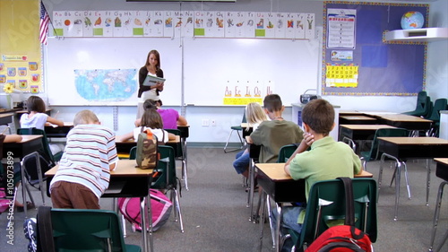 Elementary school classroom