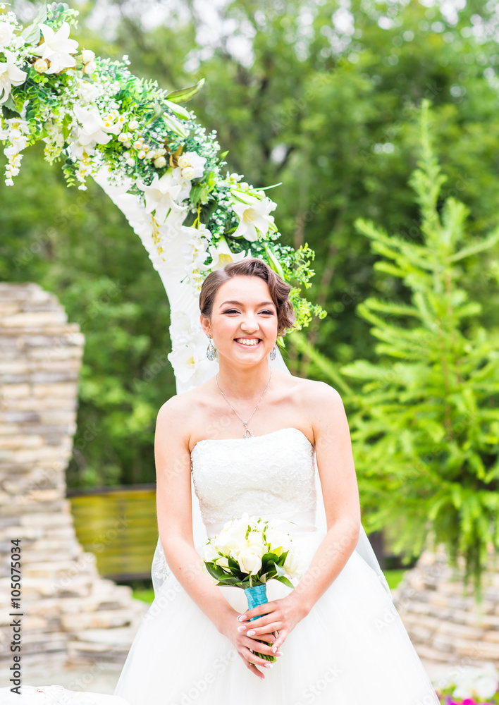 Happy beautiful bride Happy beautiful bride