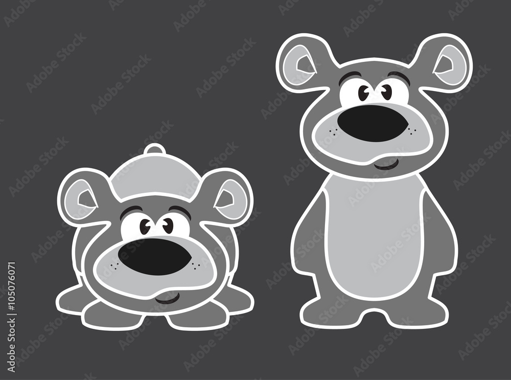 Naklejka premium Медвежонок