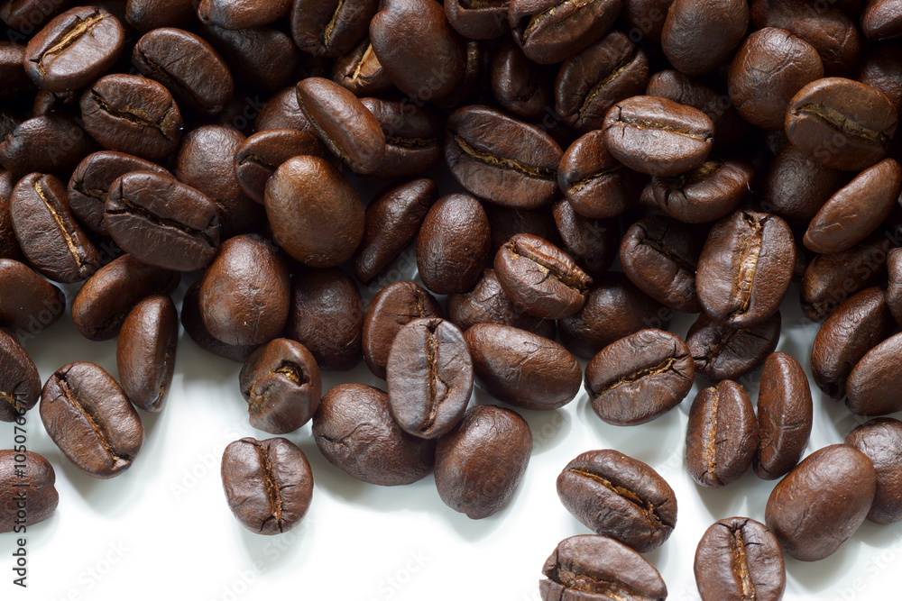 Naklejka premium roasted coffee beans