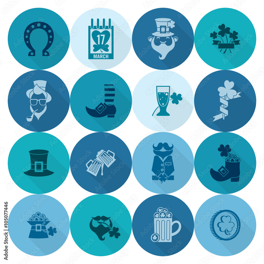 Saint Patricks Day Icon Set Saint Patricks Day Icon Set