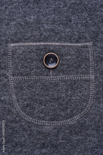 Pocket with button of casual gray skirt © salita2010