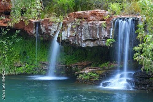 Waterfalls at Fern Pool in Karijini National Park  Australia