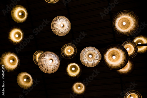 Local hat lamp in Thailand