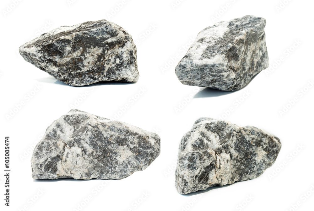 Stones isolated on white Stones isolated on white