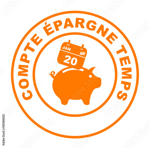 compte épargne temps vignette orange
