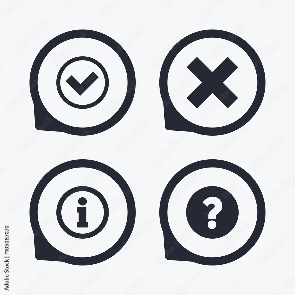 Information icons. Question FAQ symbol. Information icons. Question FAQ symbol.