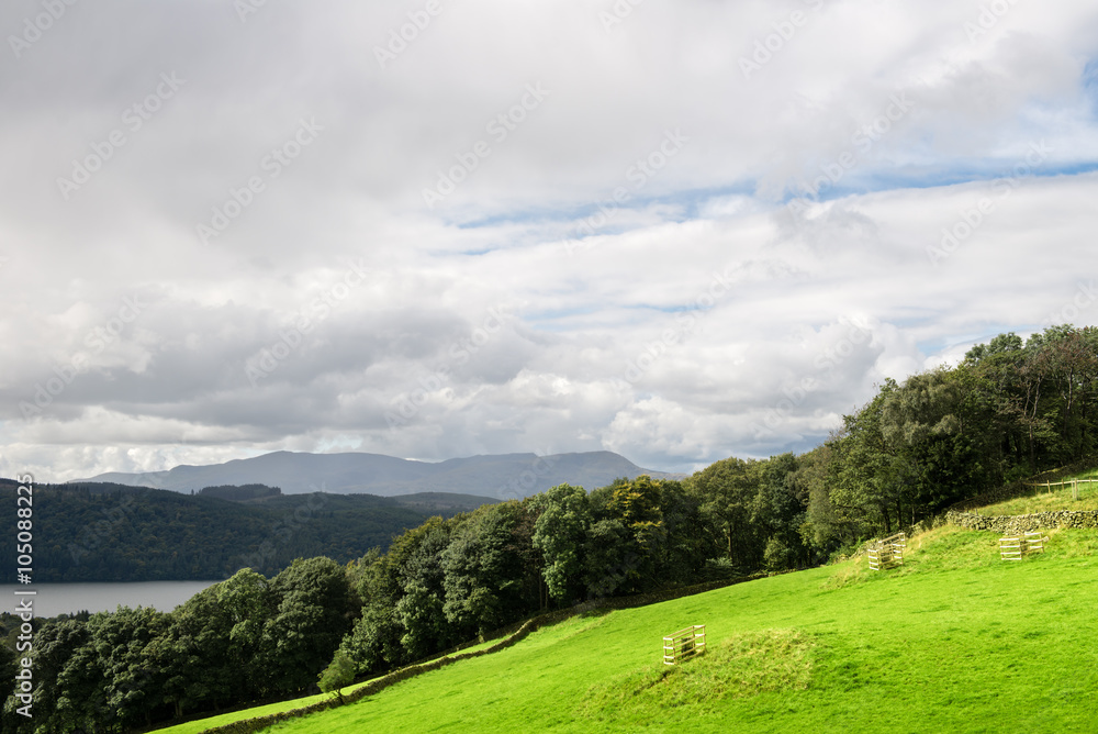 Windermere Lake in  English Lake District National Park, Cumbria