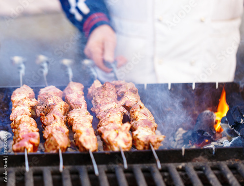 kebab grill cooking